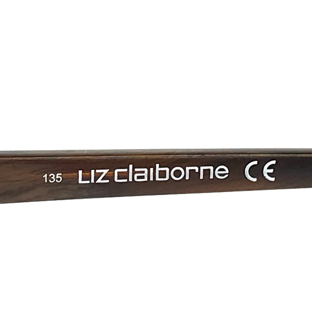 Liz Claiborne Eyeglasses Frames L623 0EW7 Dark Brown Cat Eye Half Rim 53-16-135